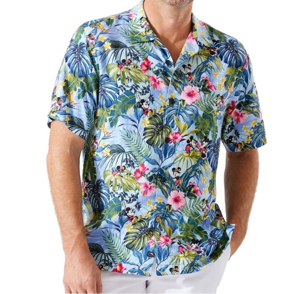 Tommy Bahama Disney Hawaiian Vacation Tropical Shirt SZ 2XLB Big & Tall #34A